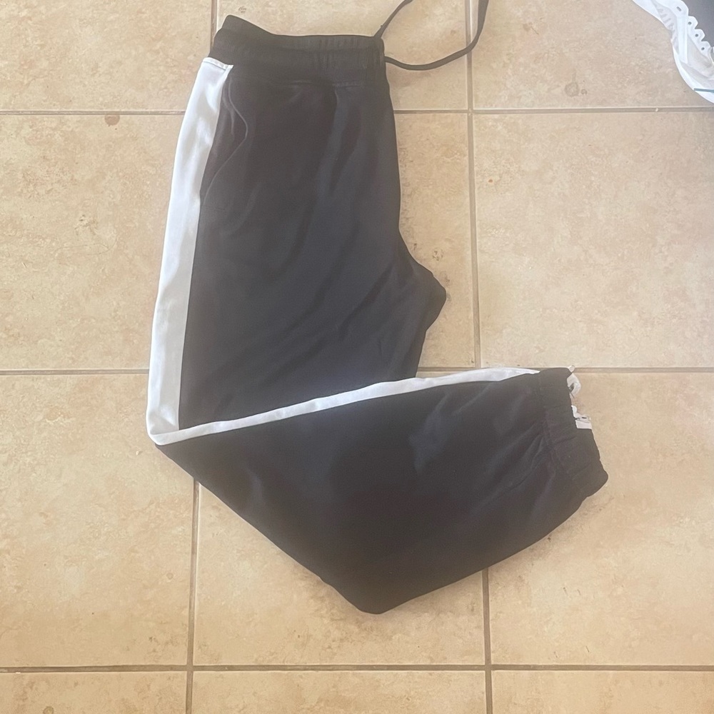 CSG Champs Sports Gear Black/white Pants Men's Size  L Jogger Drawstring Pocket